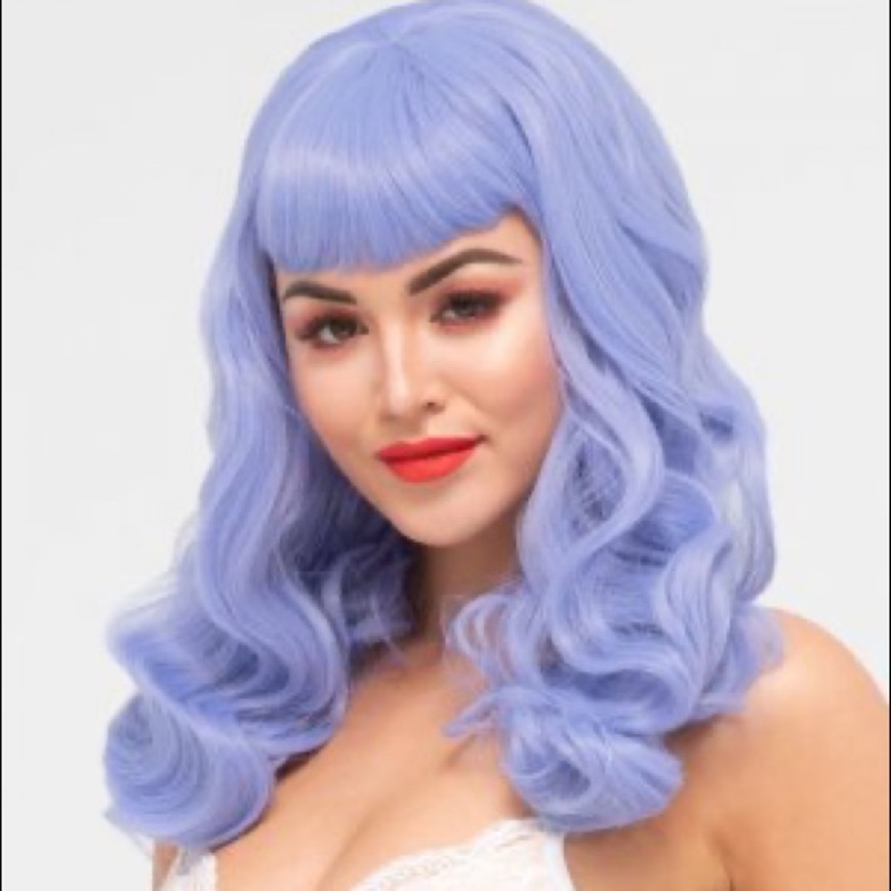 VIOLET WIG FOR HALLOWEEN